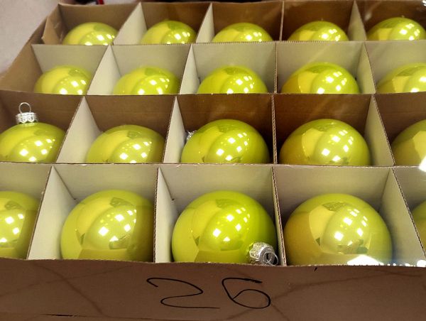 Шар елочный стекл. 8 см, [26]